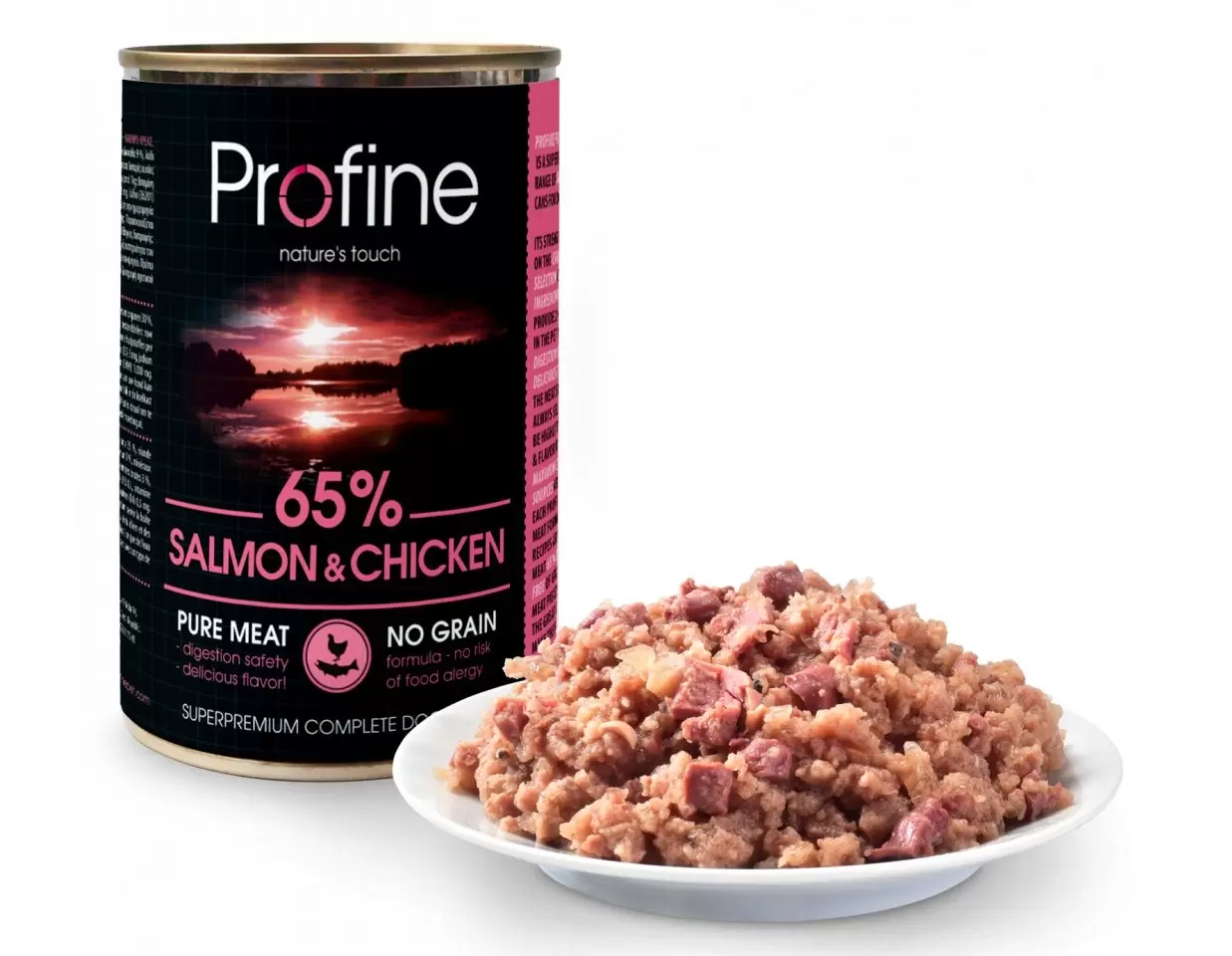 65% Salmon & Chicken Våtfoder för hund 400g