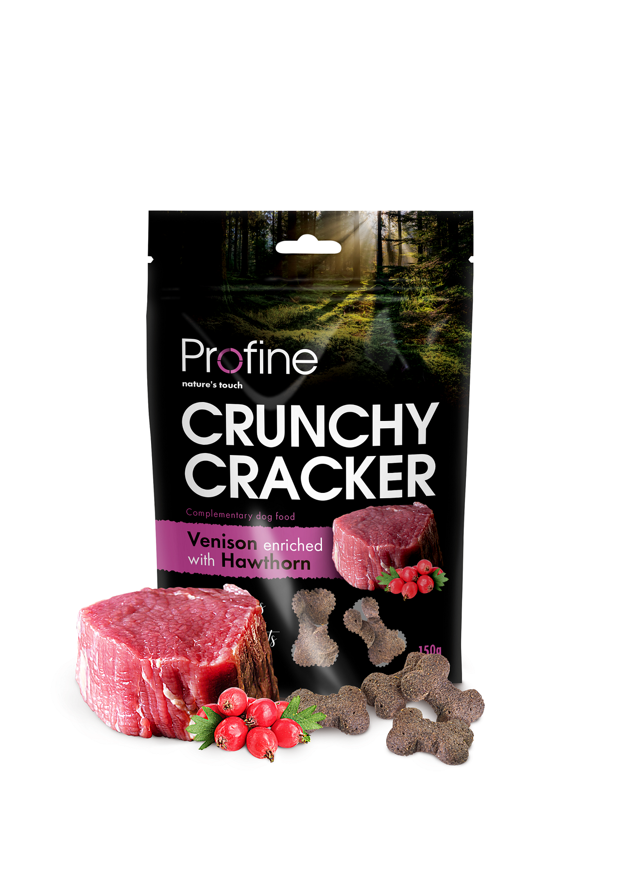 Crunchy Cracker Venison Hawthorn Hundgodis 150g