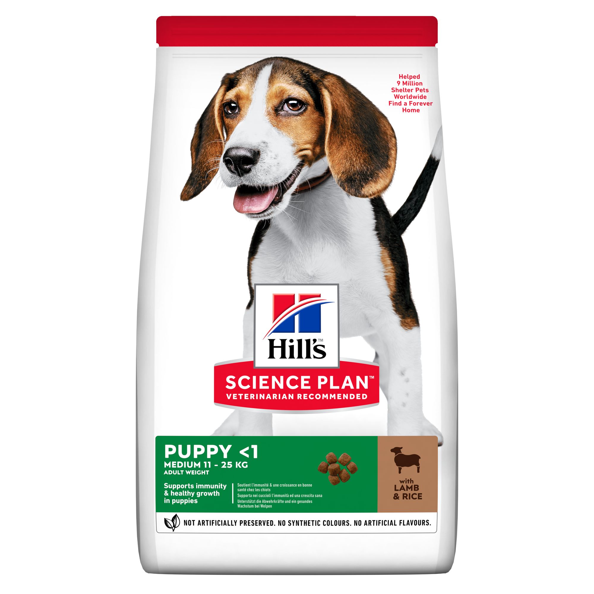 Puppy Medium Lamb & Rice Torrfoder för hund 12kg