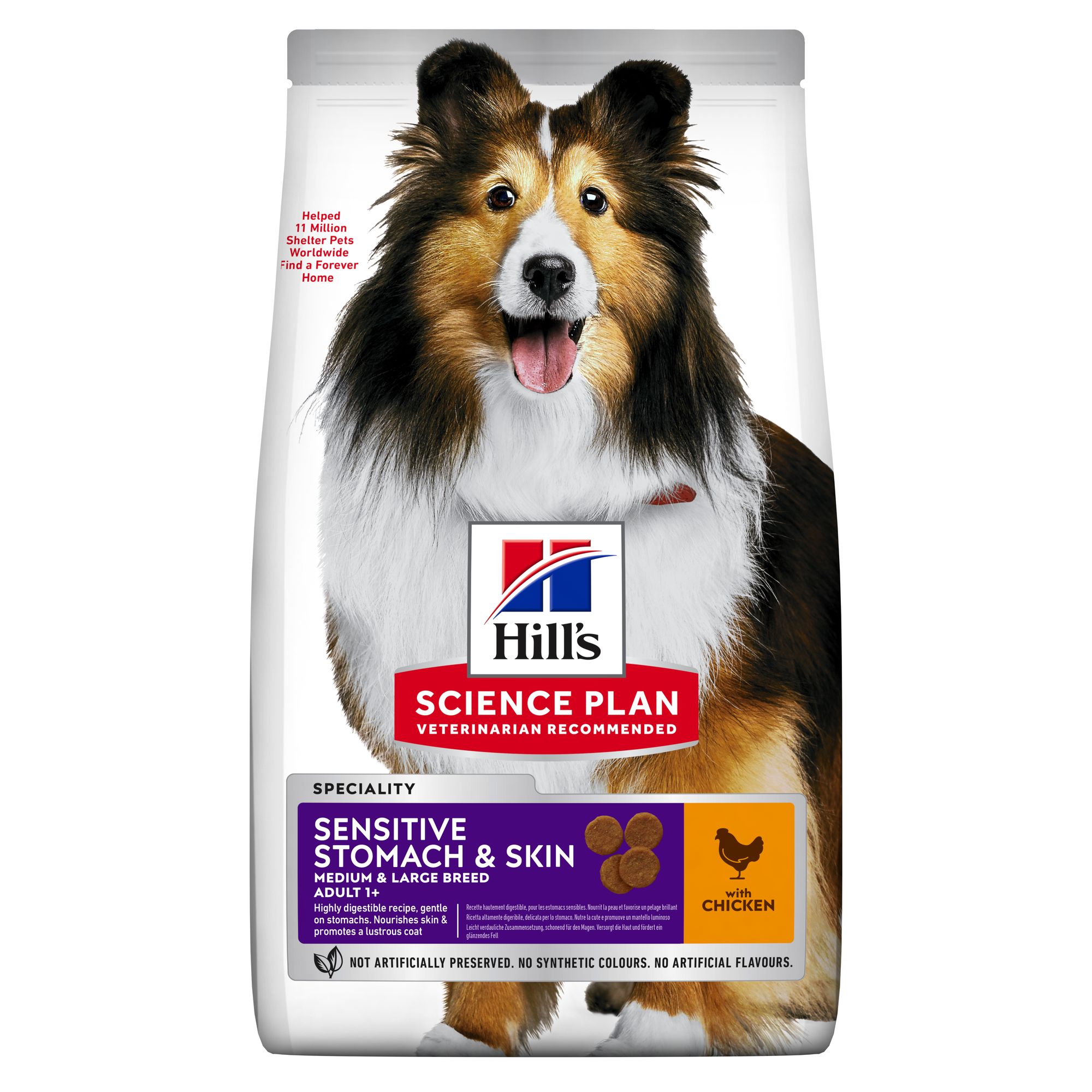 Adult Medium Sensitive Stomach & Skin 2,5kg