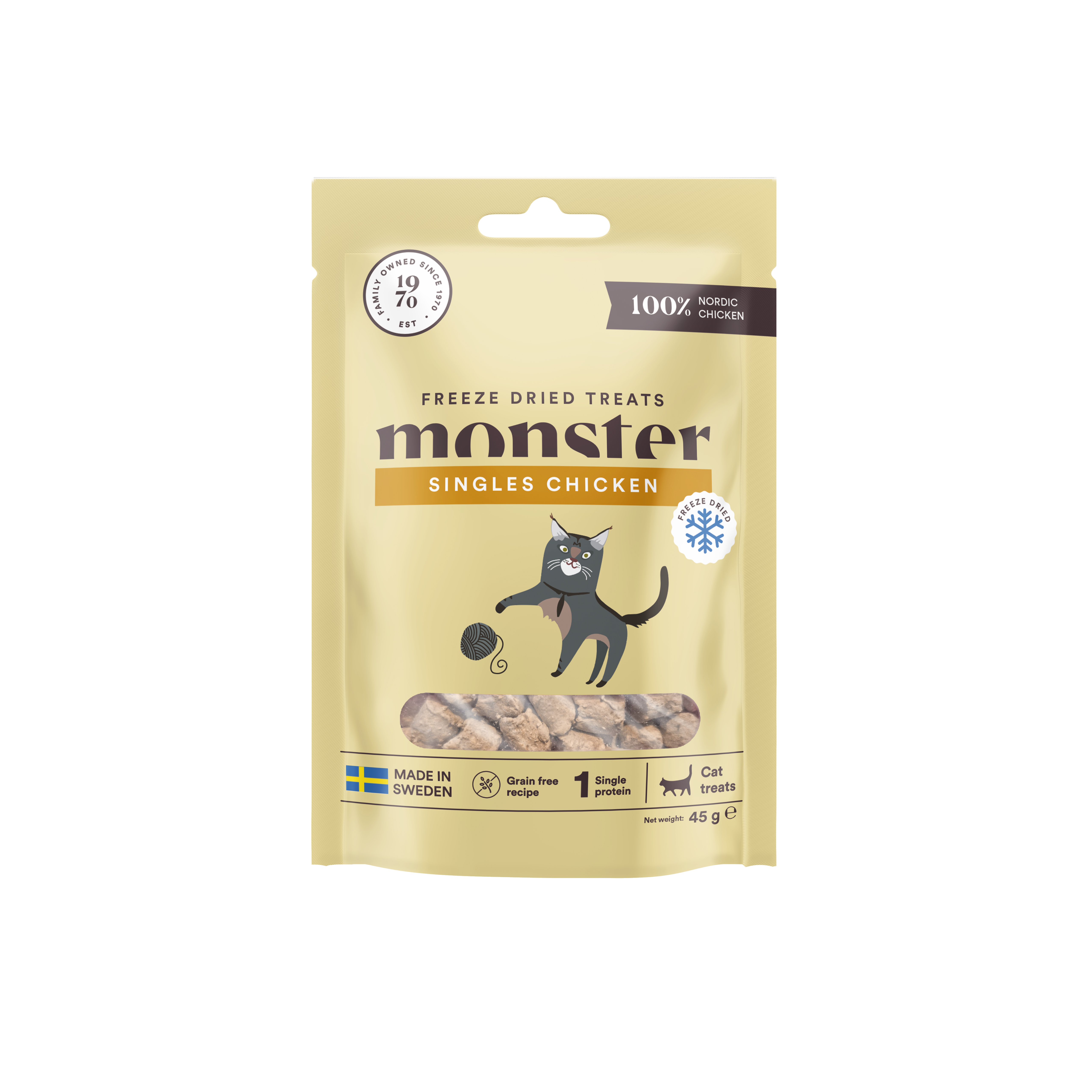 Freeze Dried Treats Chicken Kattgodis 45g