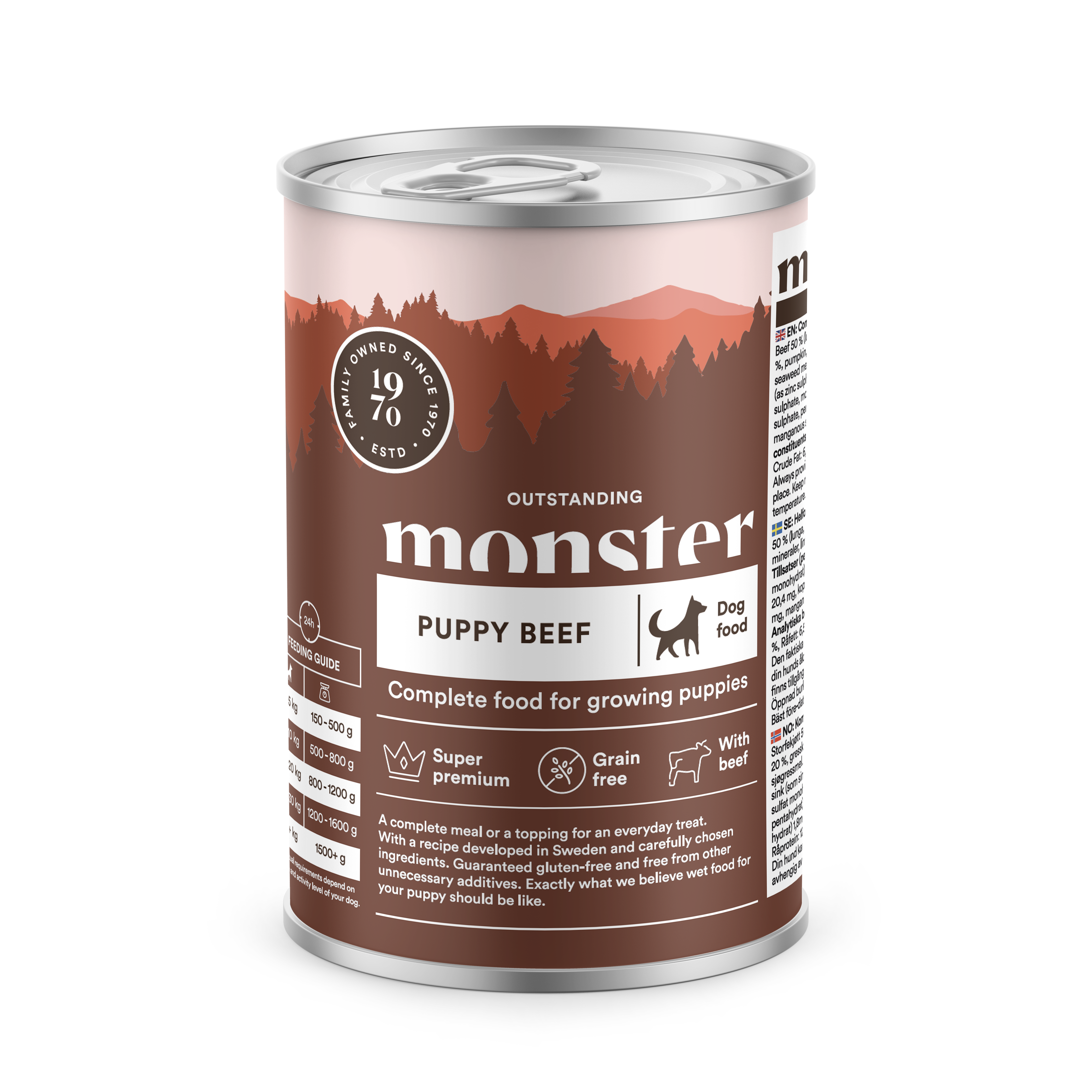 Puppy Beef V&aring;tfoder f&ouml;r valp 400g