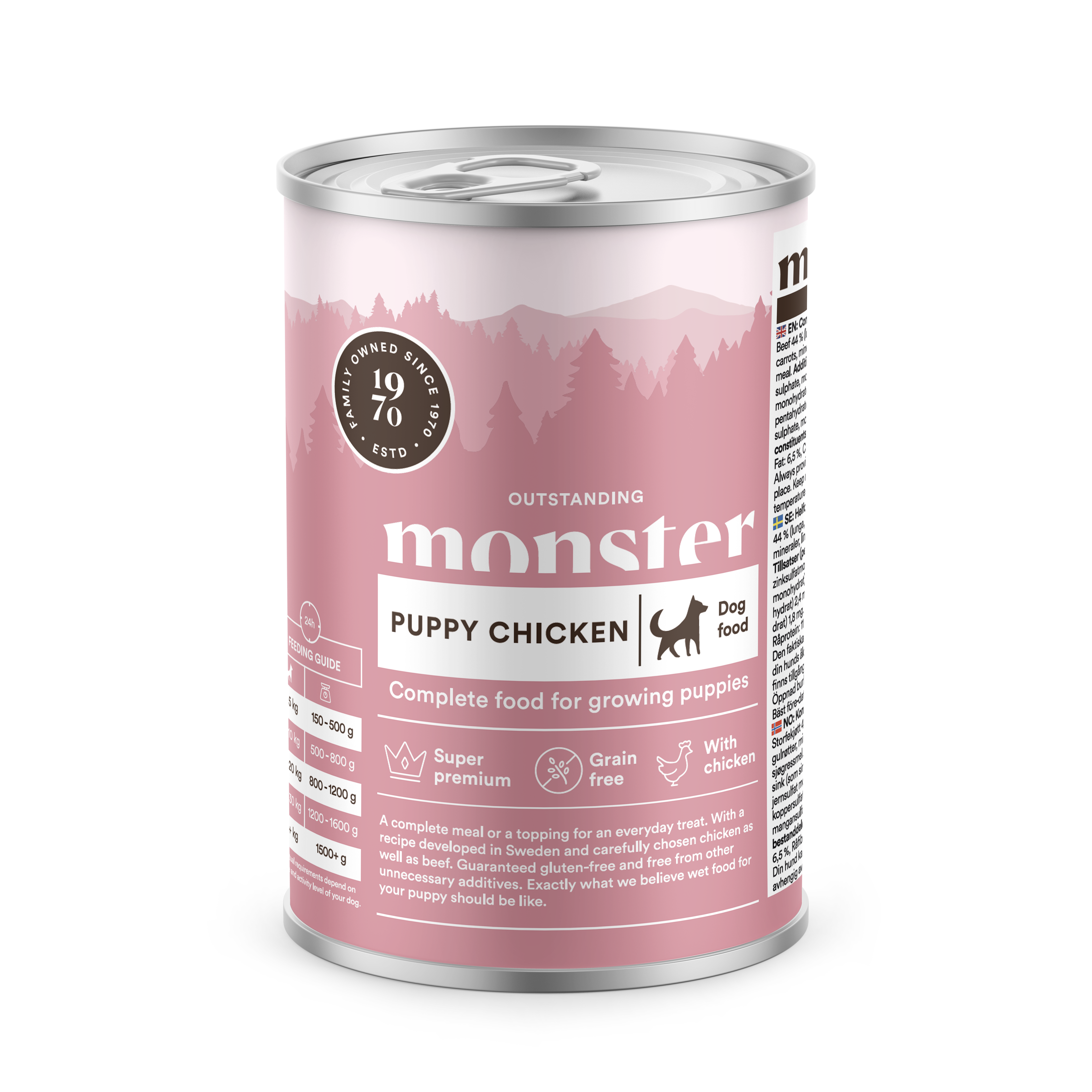 Puppy Chicken V&aring;tfoder f&ouml;r valp 400g