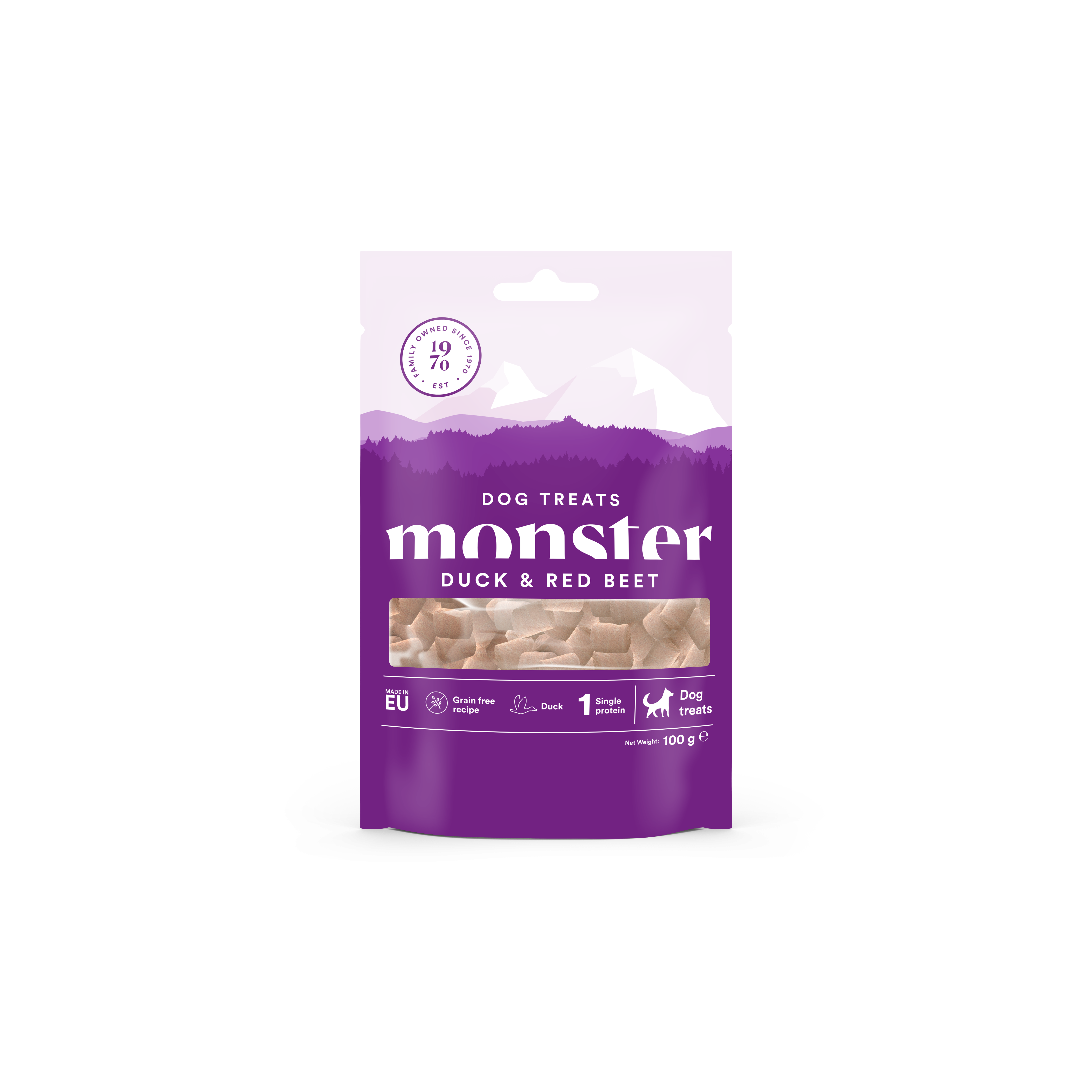 Dog Treats Duck & Red Beet Hundgodis 100g