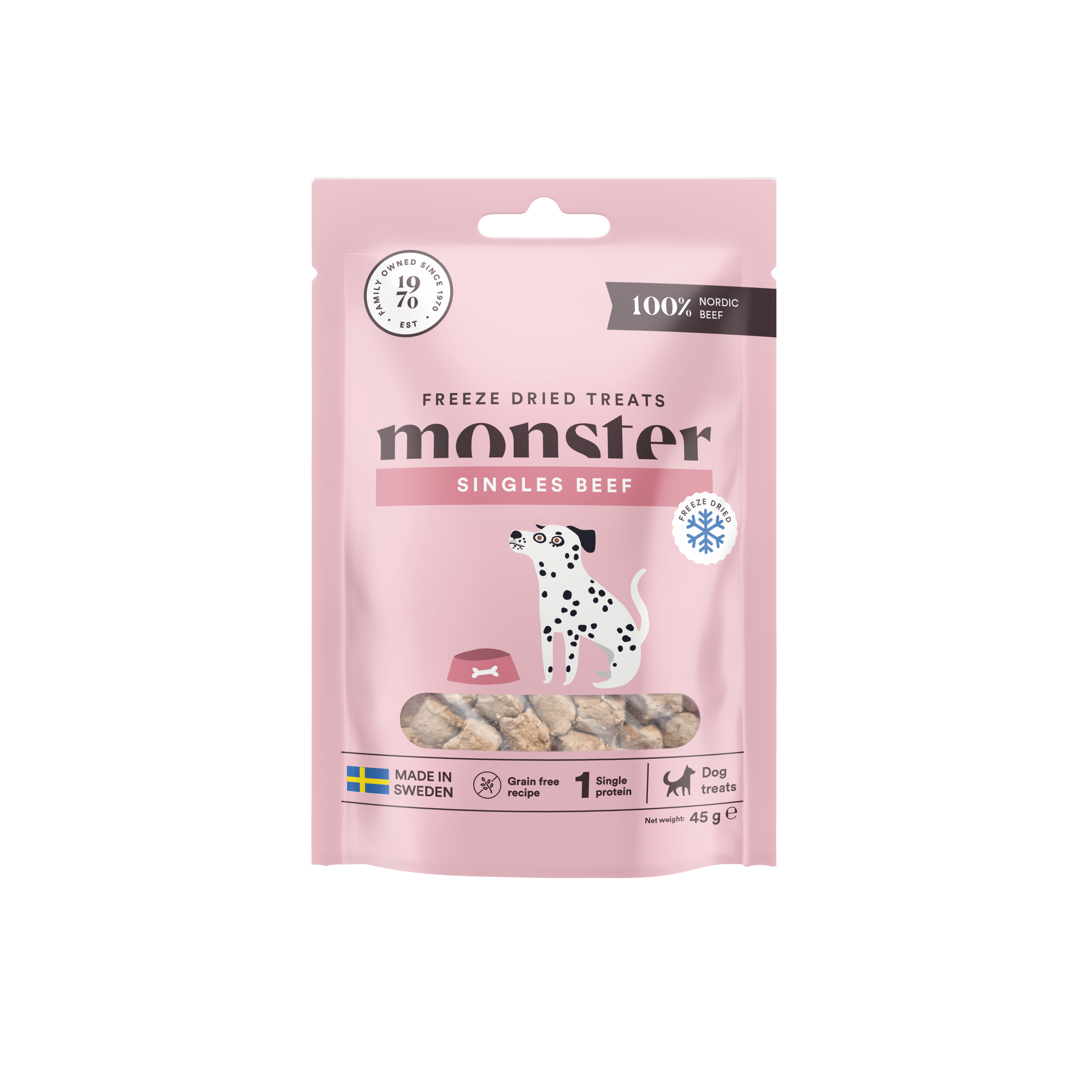 Freeze Dried Treats Beef Hundgodis 45g