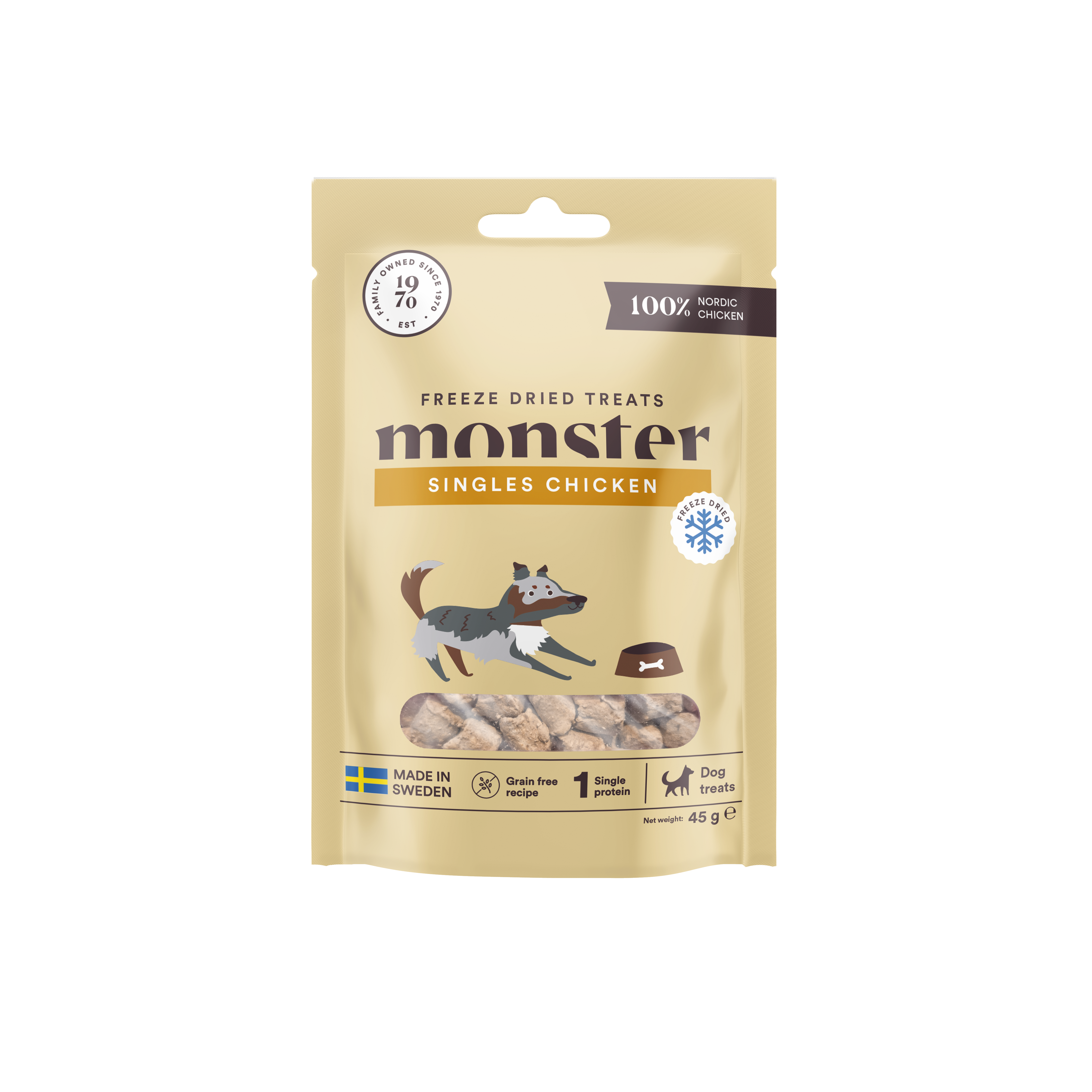 Freeze Dried Treats Chicken Hundgodis 45g