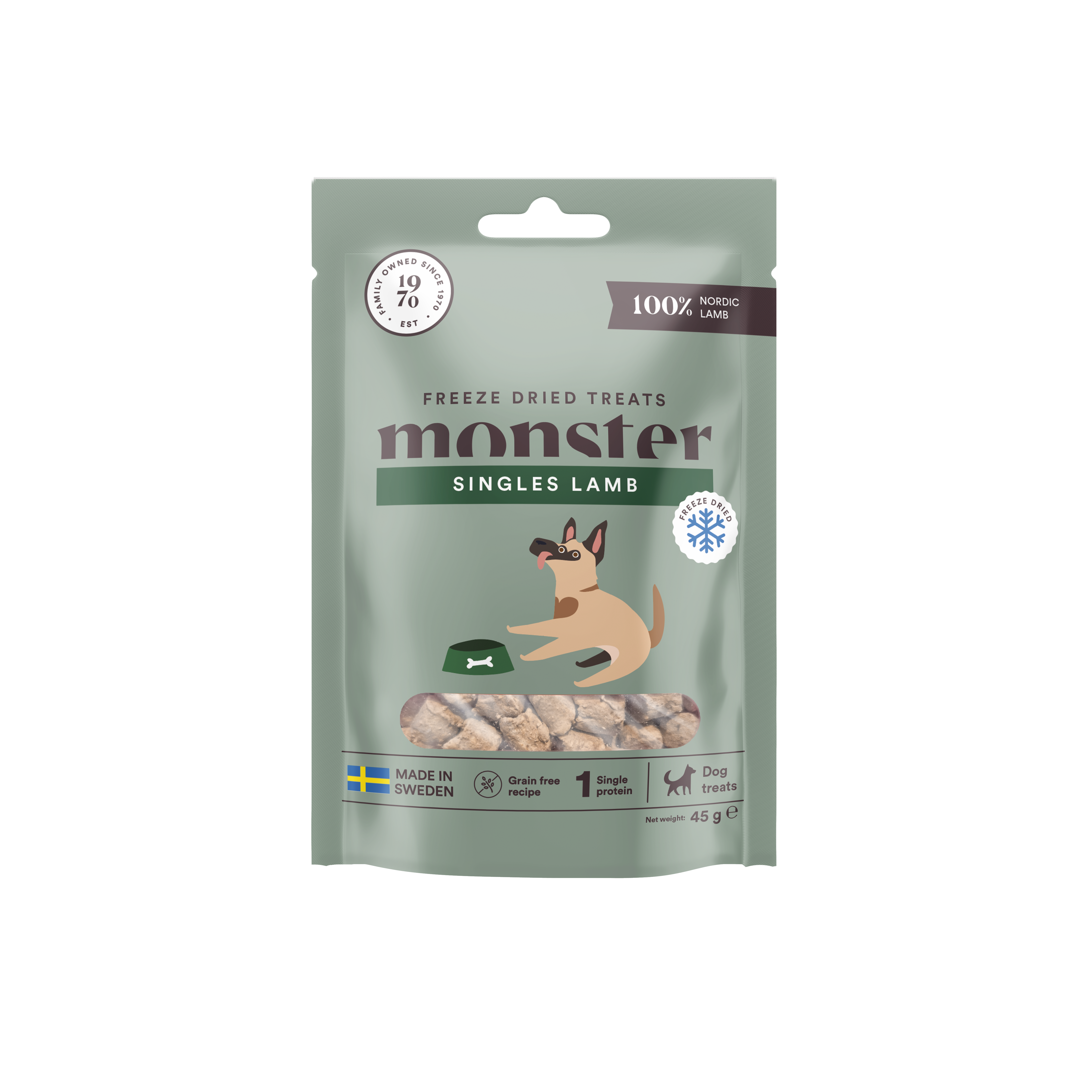 Freeze Dried Treats Lamb Hundgodis 45g
