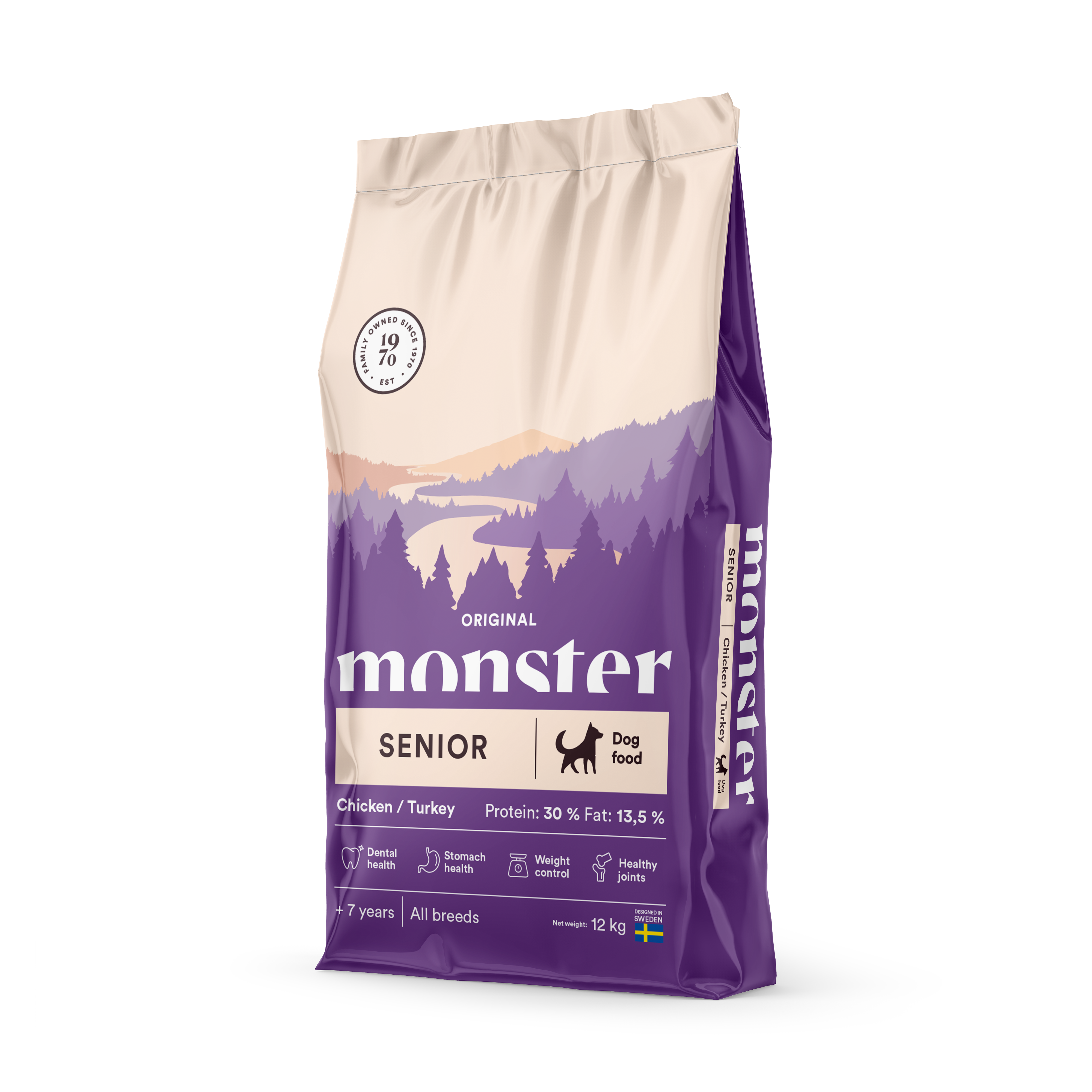 Original Senior Chicken & Turkey Hundfoder 12kg