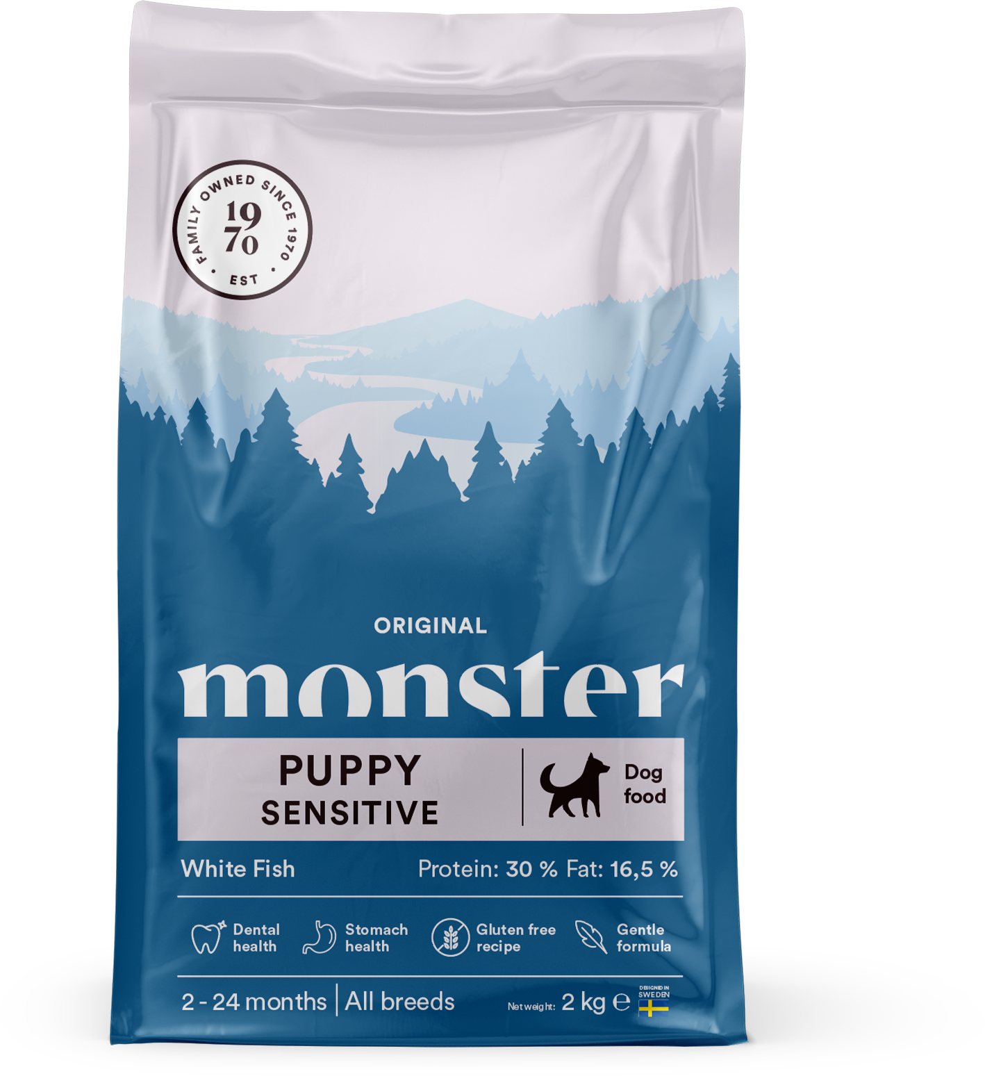 Original Puppy Sensitive White Fish Hundfoder 2kg