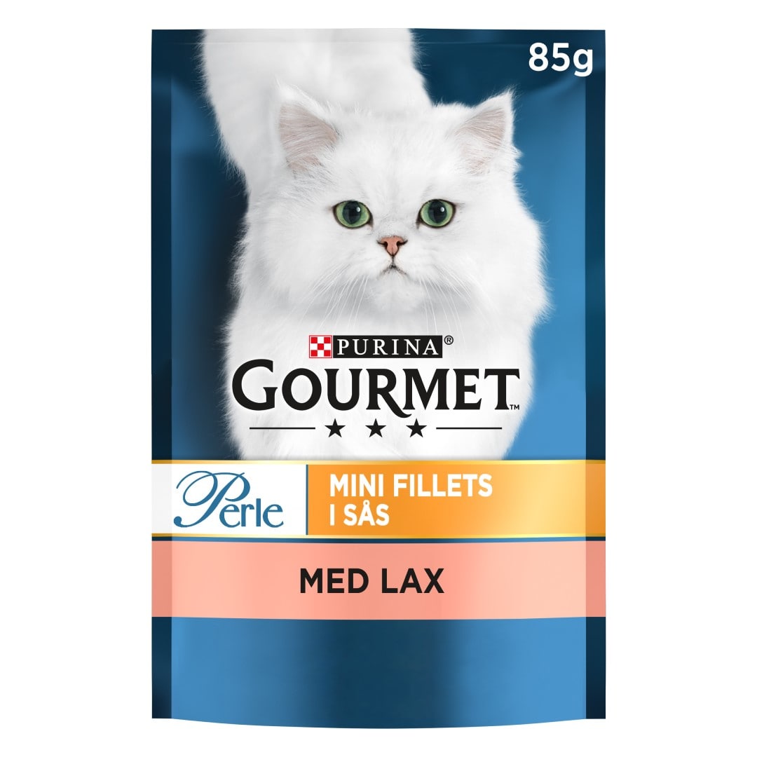 Perle Mini Fillets Lax Våtfoder för katt 85g