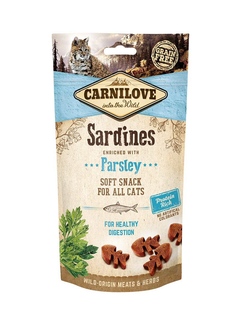 Soft Snack Sardines with Parsley Kattgodis 50g