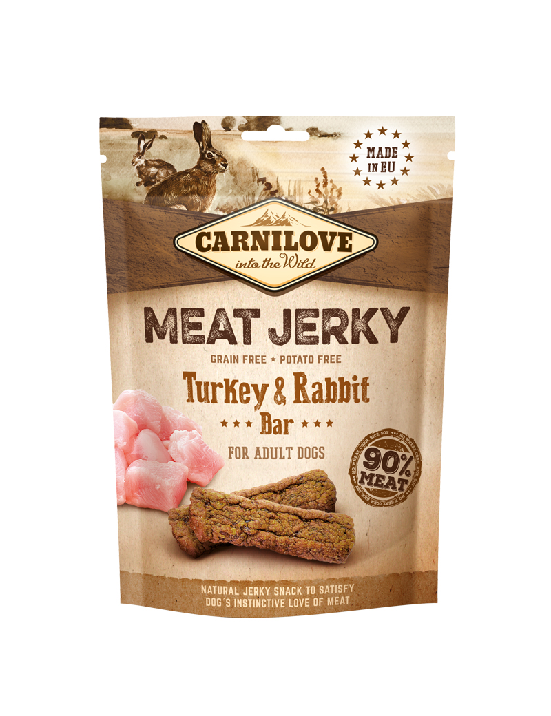 Meat Jerky Turkey & Rabbit Hundgodis 100g