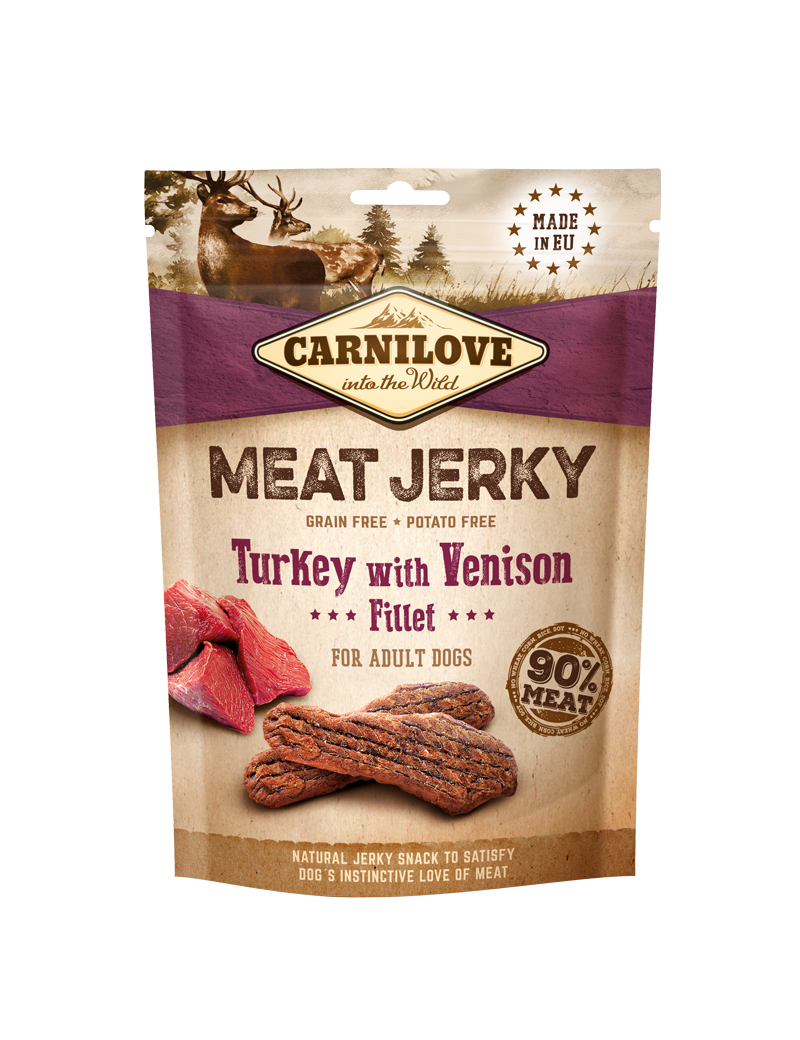 Meat Jerky Turkey & Venison Hundgodis 100g