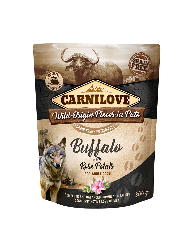 Pouch Paté Buffalo Våtfoder för hund 300g