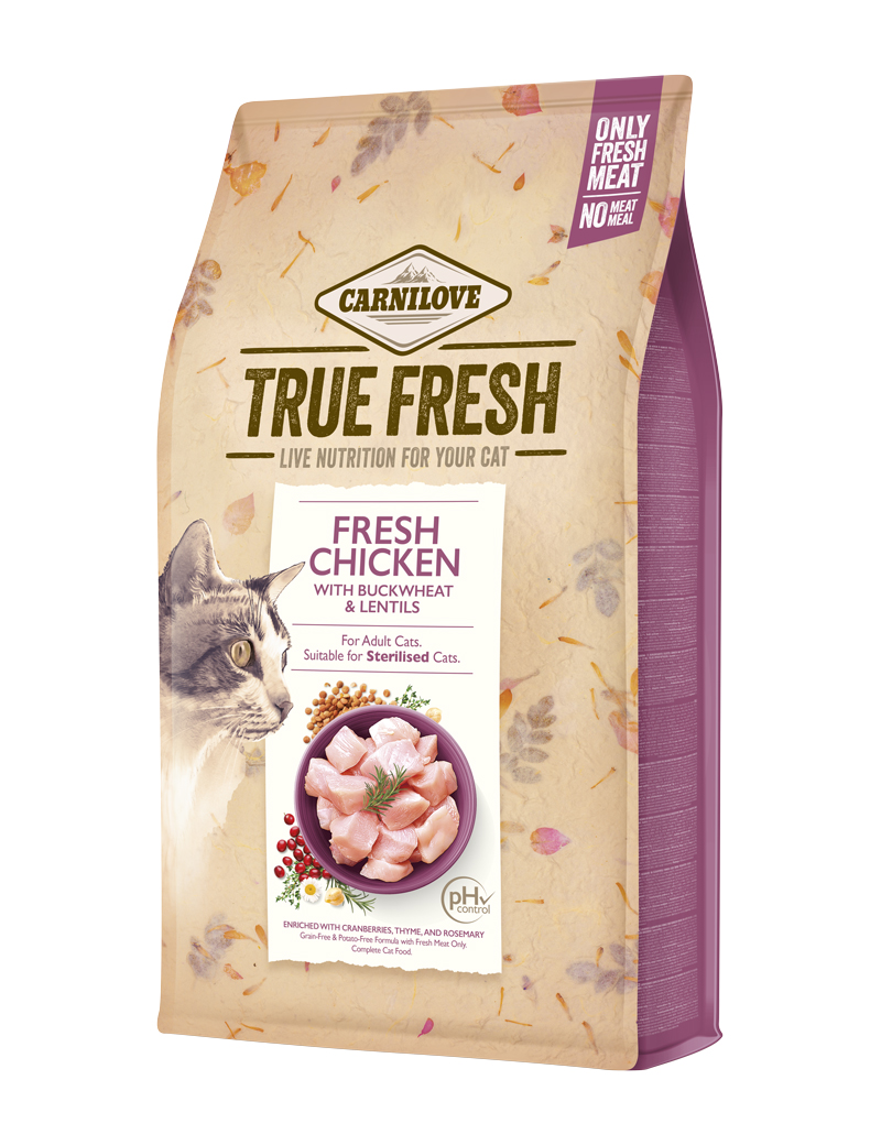 True Fresh Chicken Torrfoder f&ouml;r katt 340g