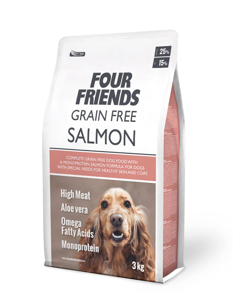 Grain Free Salmon Torrfoder för hund 3kg