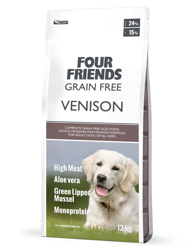 Grain Free Venison Torrfoder f&ouml;r hund 12kg