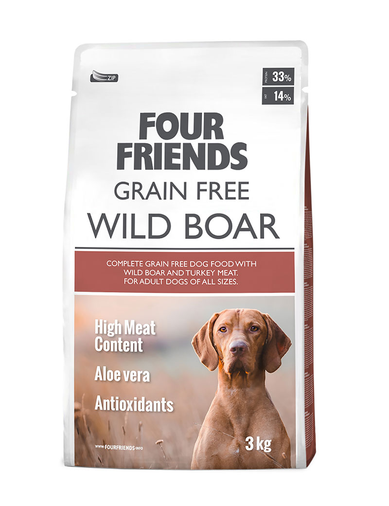 Grain Free Wild Boar Torrfoder för hund 3kg
