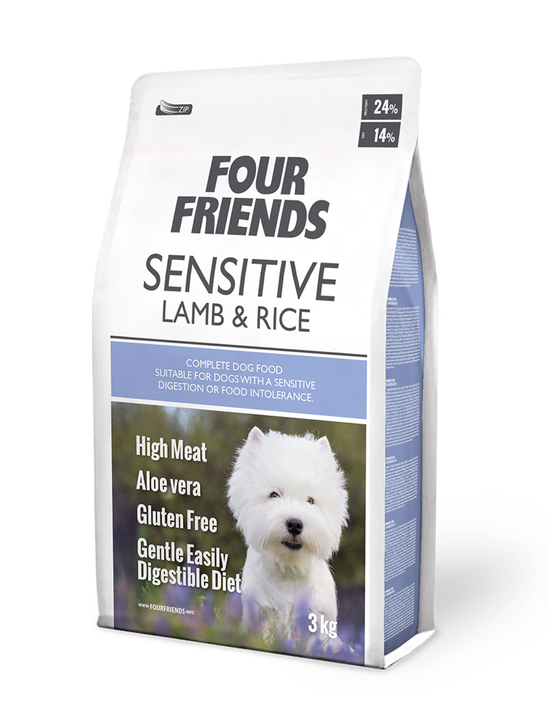Sensitive Lamb & Rice Torrfoder för hund 3kg