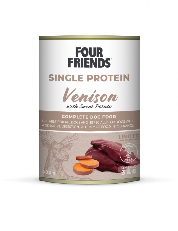 Single Protein Venison Våtfoder för hund 400g