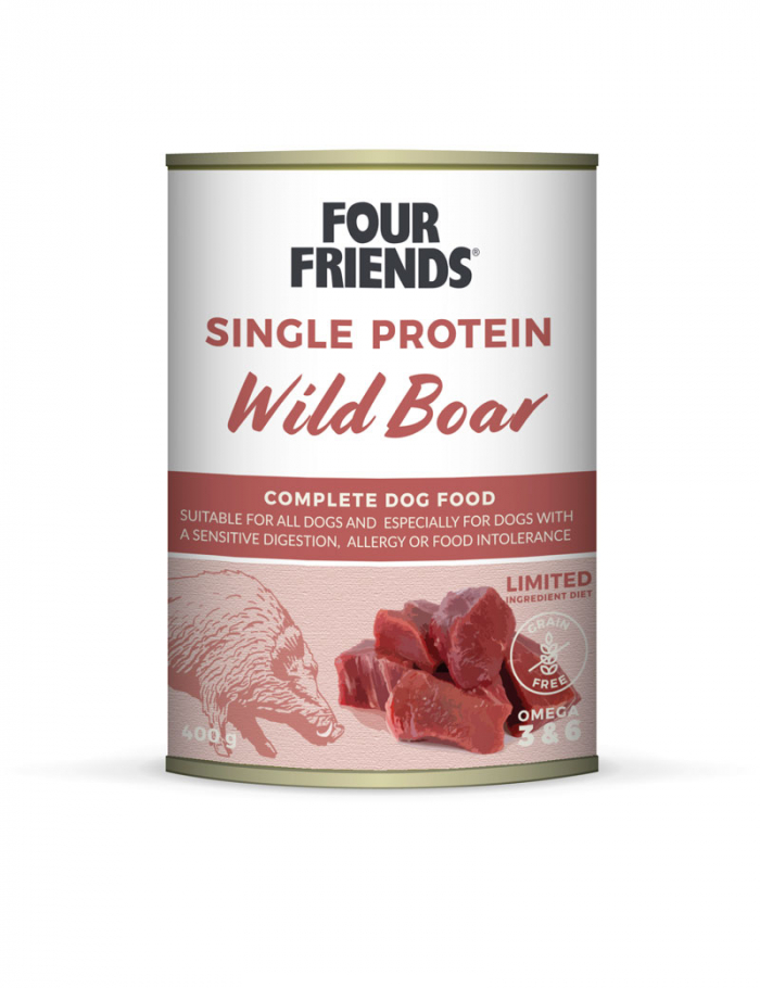 Single Protein Wild Boar Våtfoder för hund 400g