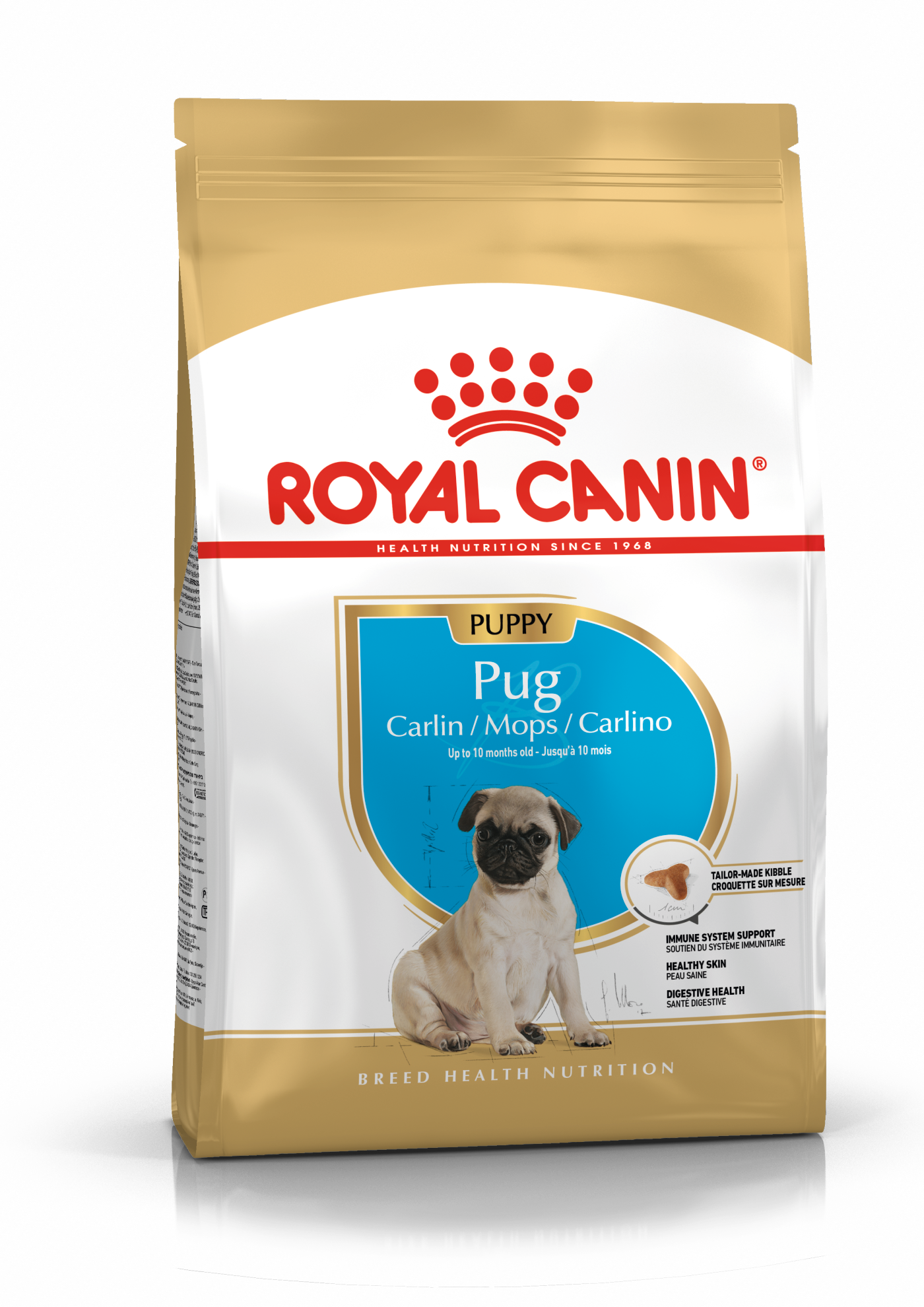 Pug Puppy Torrfoder f&ouml;r valp 1,5kg