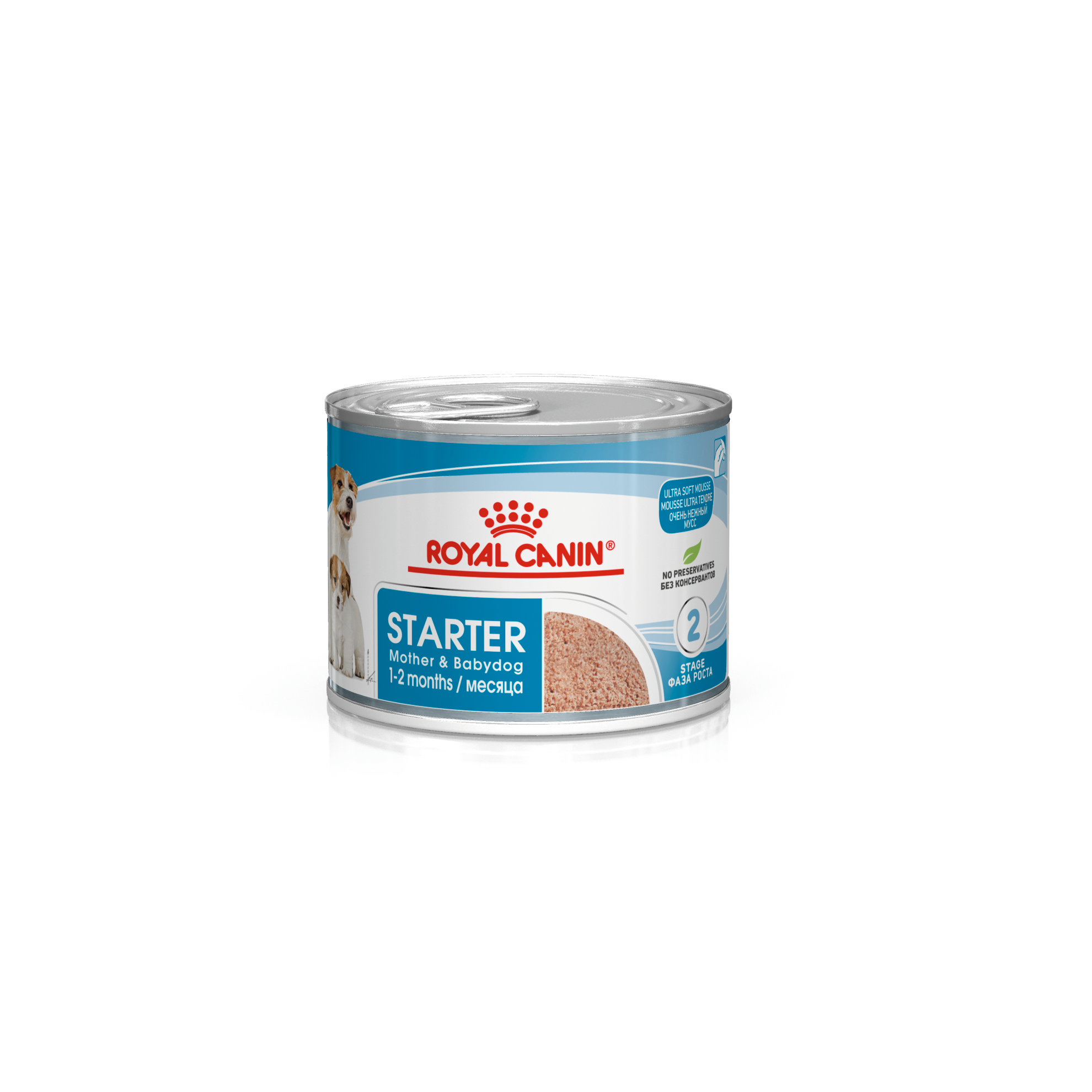 Starter Mousse V&aring;tfoder f&ouml;r hund 195g