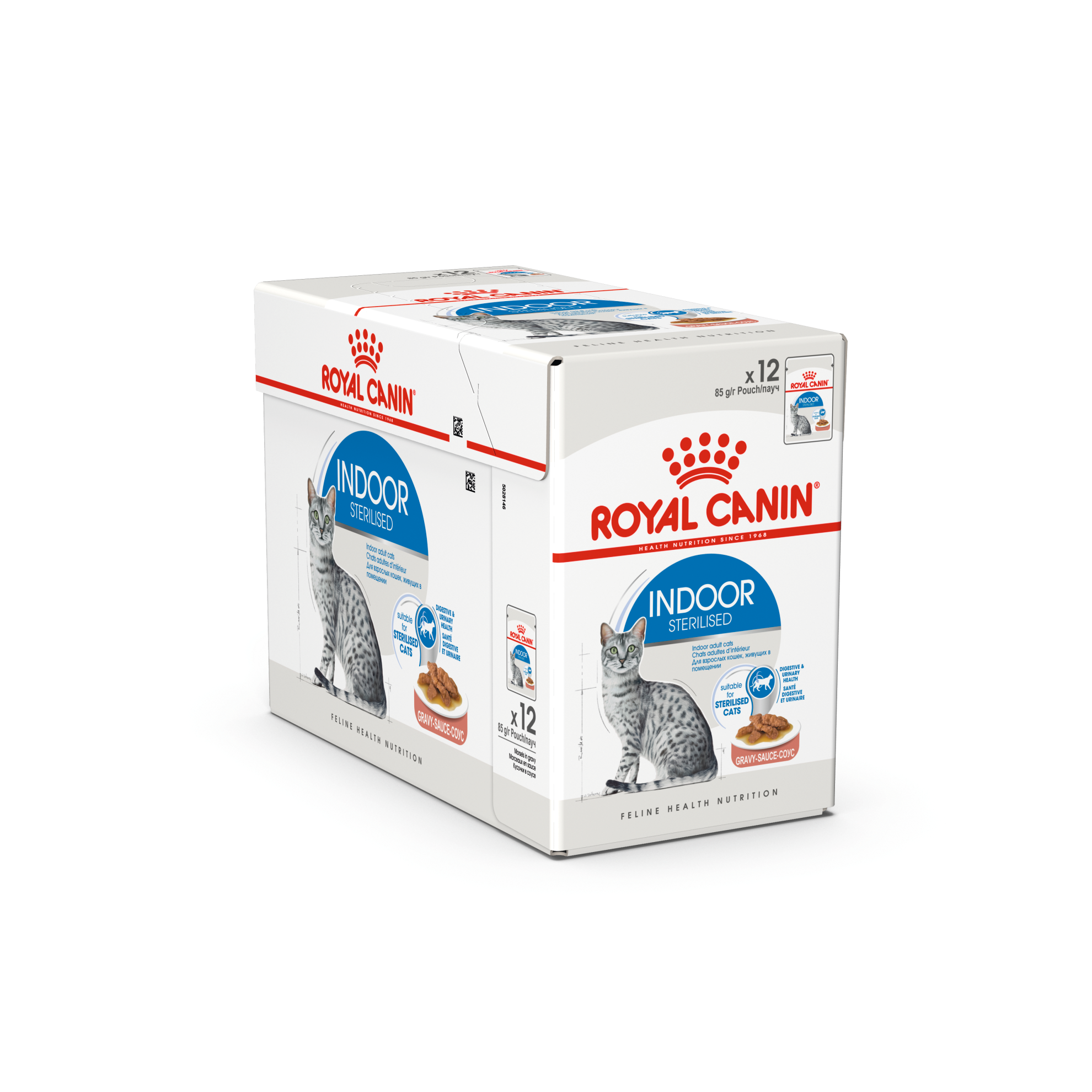 Indoor Sterilised Gravy V&aring;tfoder f&ouml;r katt 12x85g
