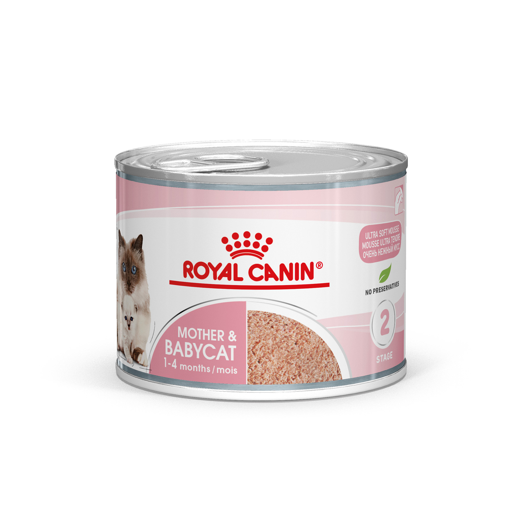 Mother &amp; Babycat Mousse V&aring;tfoder f&ouml;r katt 195g