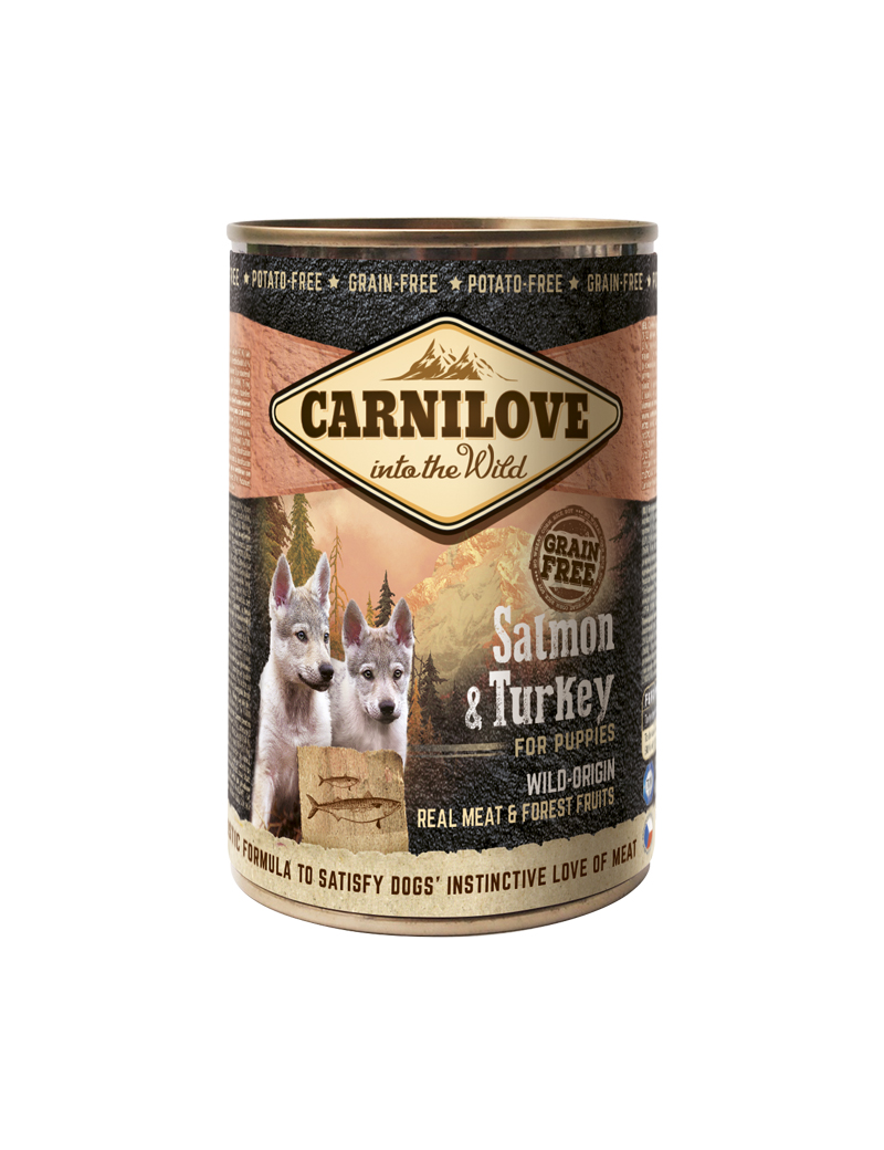 Puppy Wild Meat Salmon & Turkey V&aring;tfoder 400g