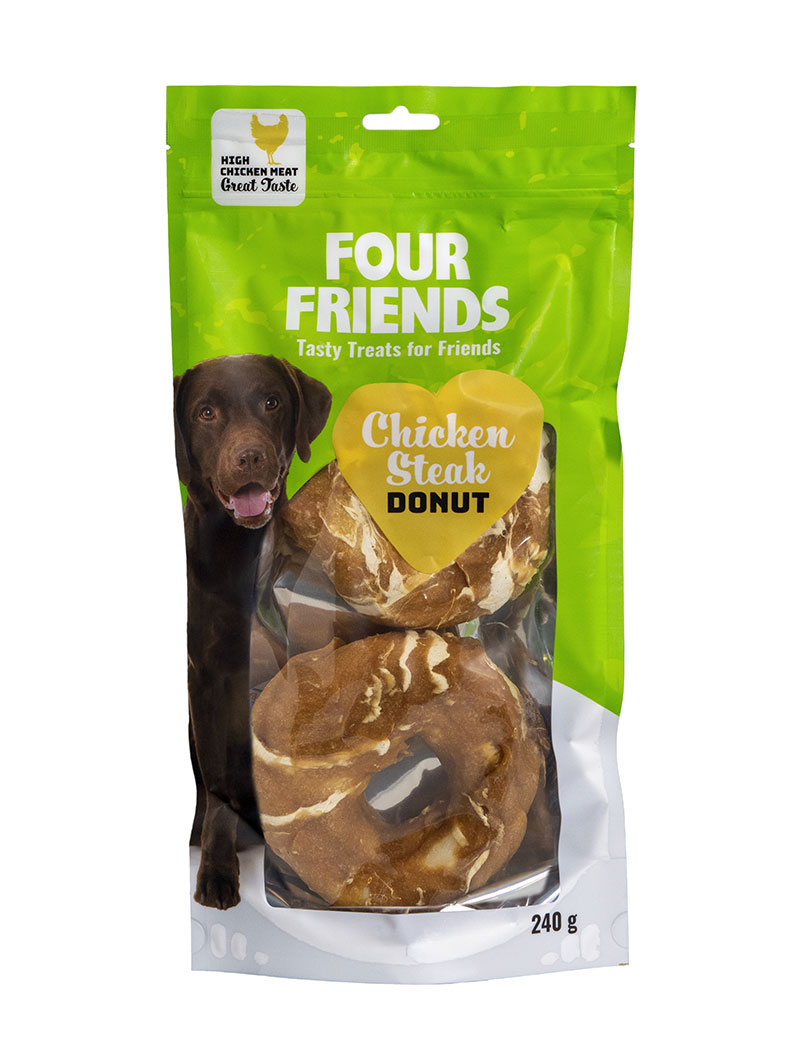 Chicken Steak Donut Hundgodis 2p