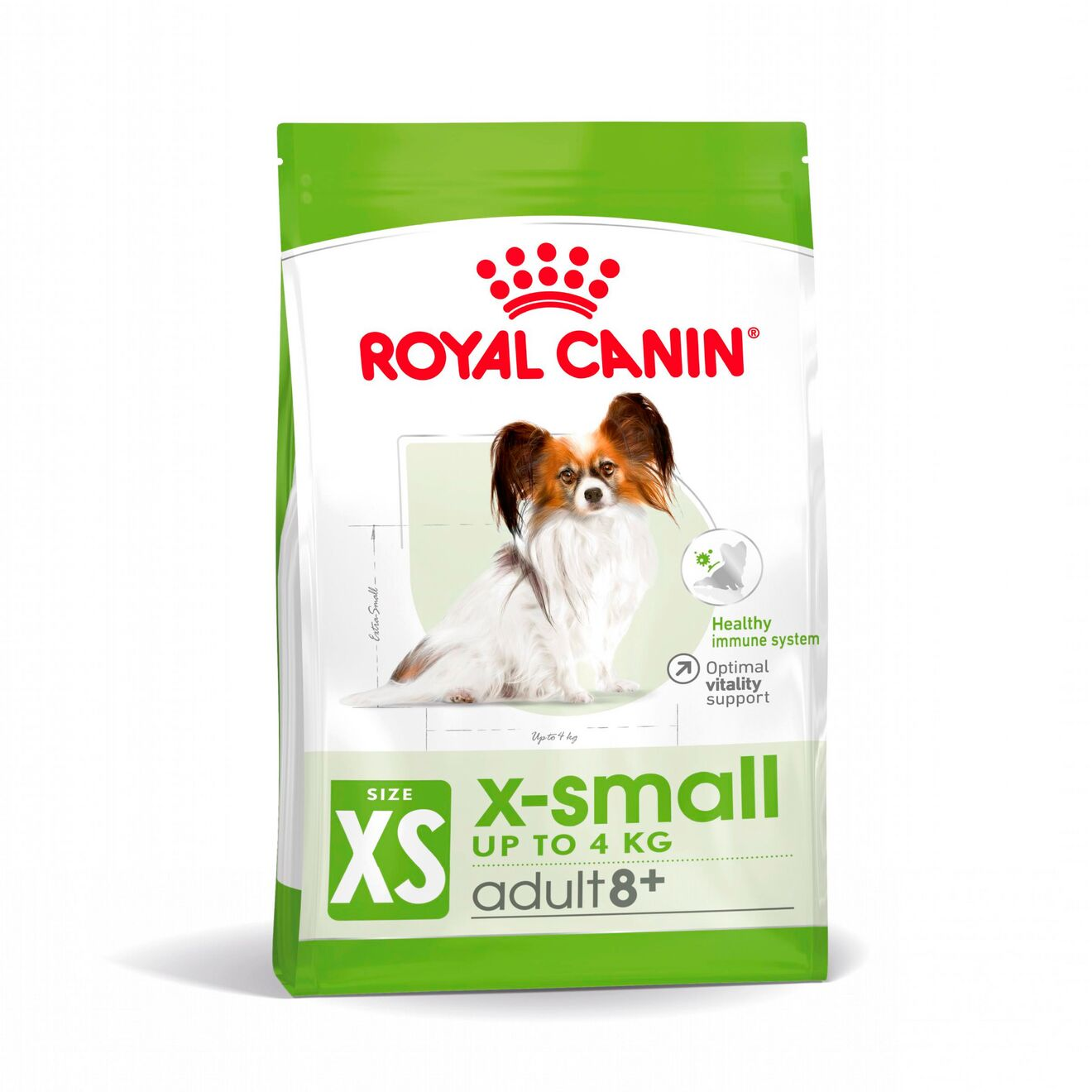X-Small Adult 8+ Torrfoder f&ouml;r hund 1,5kg
