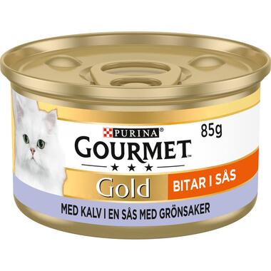 Gold Bitar i s&aring;s Kalv & Gr&ouml;nsaker V&aring;tfoder 85g